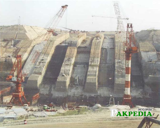 Ghazi Barotha hydro plant construction
