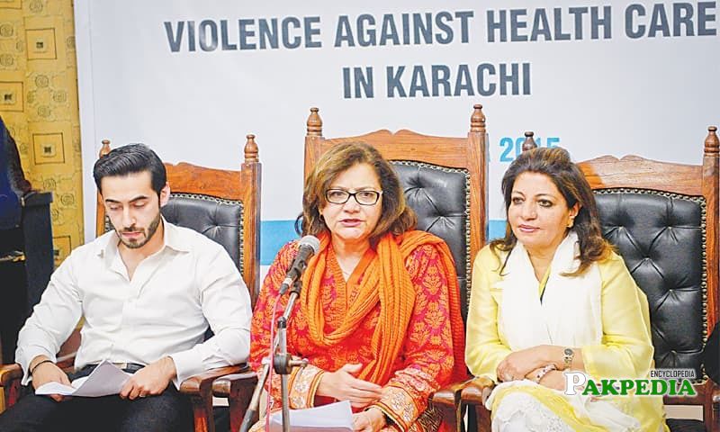 With Prof Lubna Ansari Baig