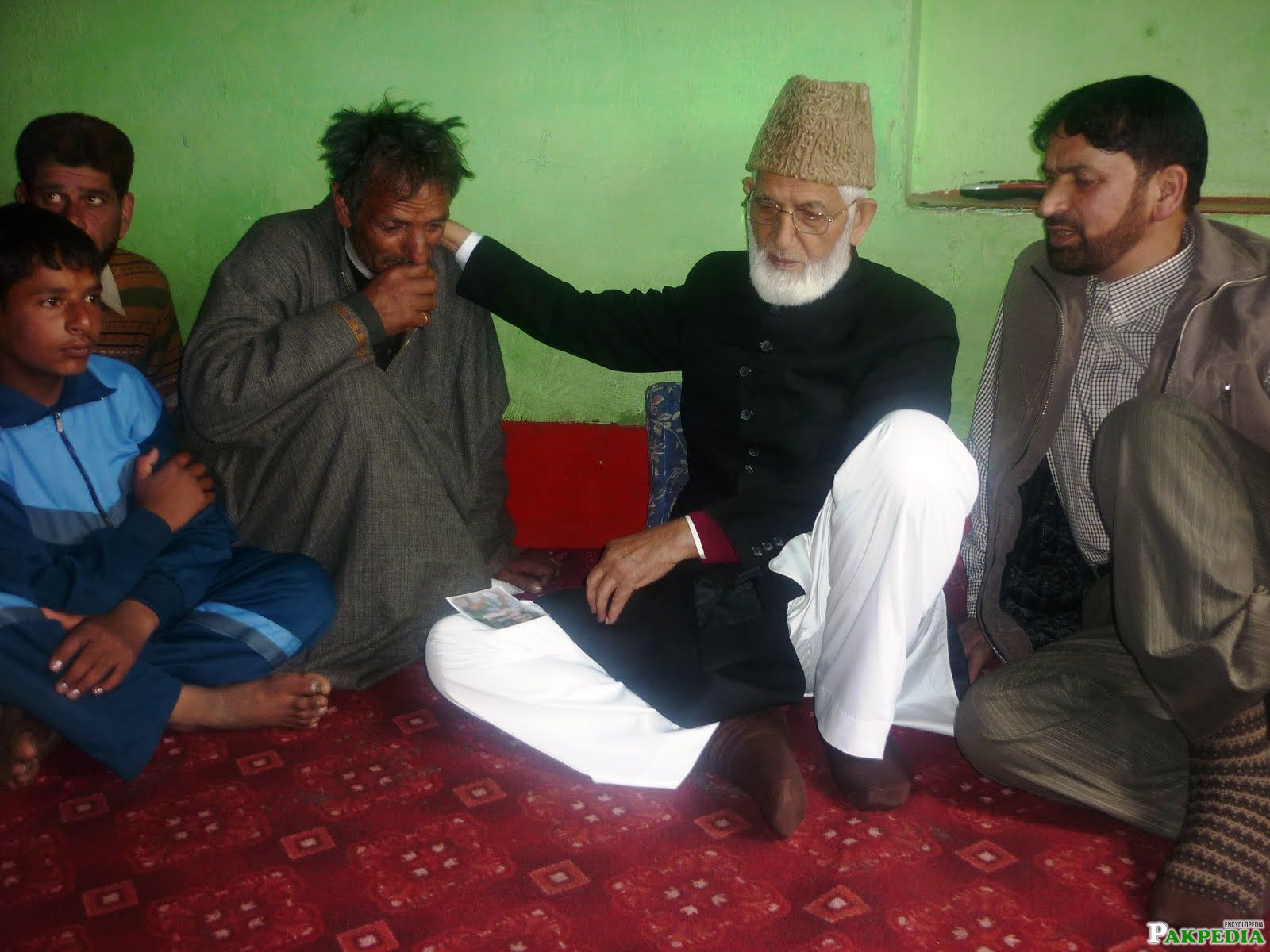 Chairman Syed Ali Shah Geelani visted today the house of Mohammad Maqbool at Maloora.