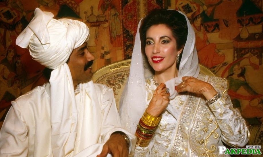 Benazir Bhutto Wedding Image