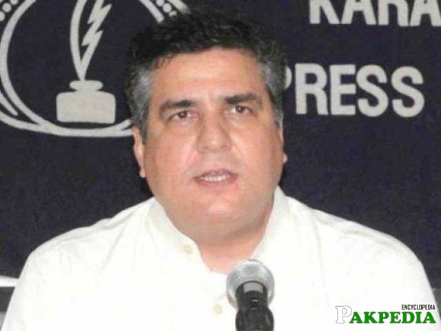 Daniyal Aziz at press conferance