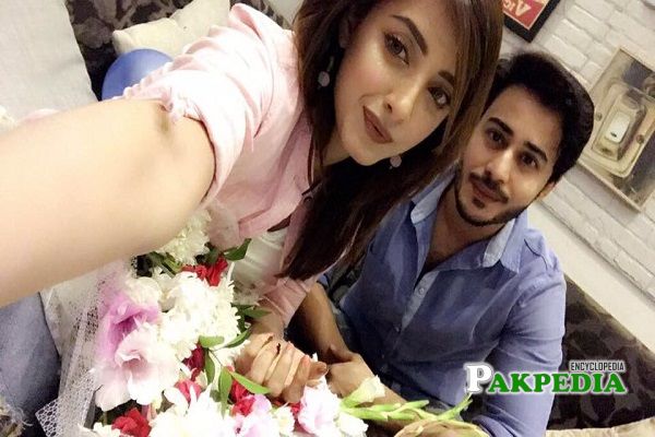 Noaman Sami with Sanam Chaudhry