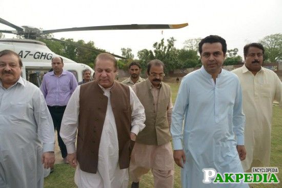 Muhammad Tallal Chaudry With Nawaz Sharif