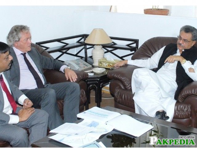 Ghulam Murtaza Khan Jatoi in Meeting