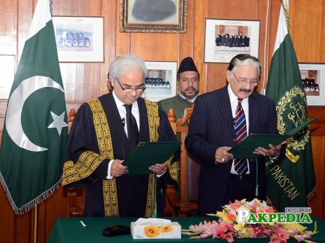 Justice Raza taking oath as CEC