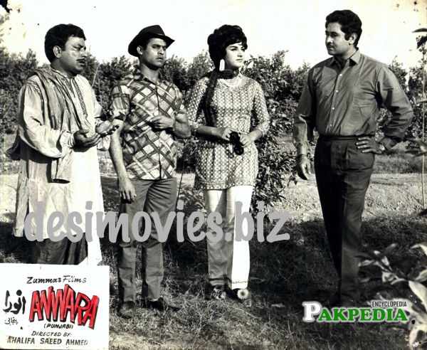 Munawar, naghamana and ijaz at shooting site