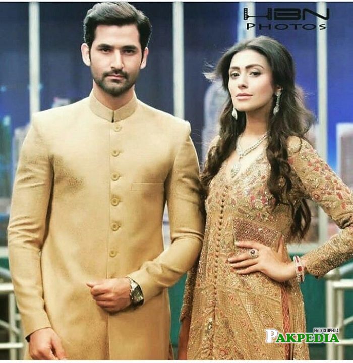 Zain baig with Sharmeen Ali during eid show