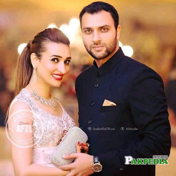 Bushra Anjum with her husband Imran butt