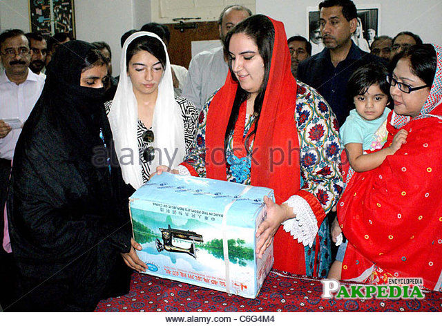 While distributing sewing machines among people