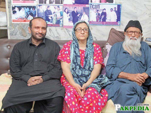 Bilquis Edhi with Abdul Sittar Edhi and Son