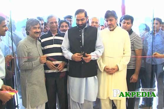 At an inauguration ceremony